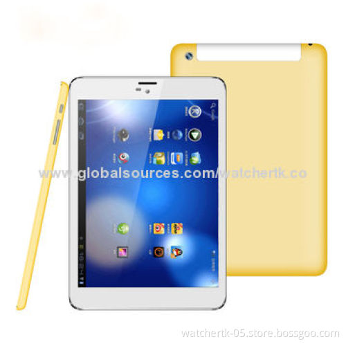 GOLD 7.85-inch Quad core 3G Tablet PC with IPS Screen/GPS/Bluetooth/Dual Cameras (2.0/5.0MP)/1GB/16G